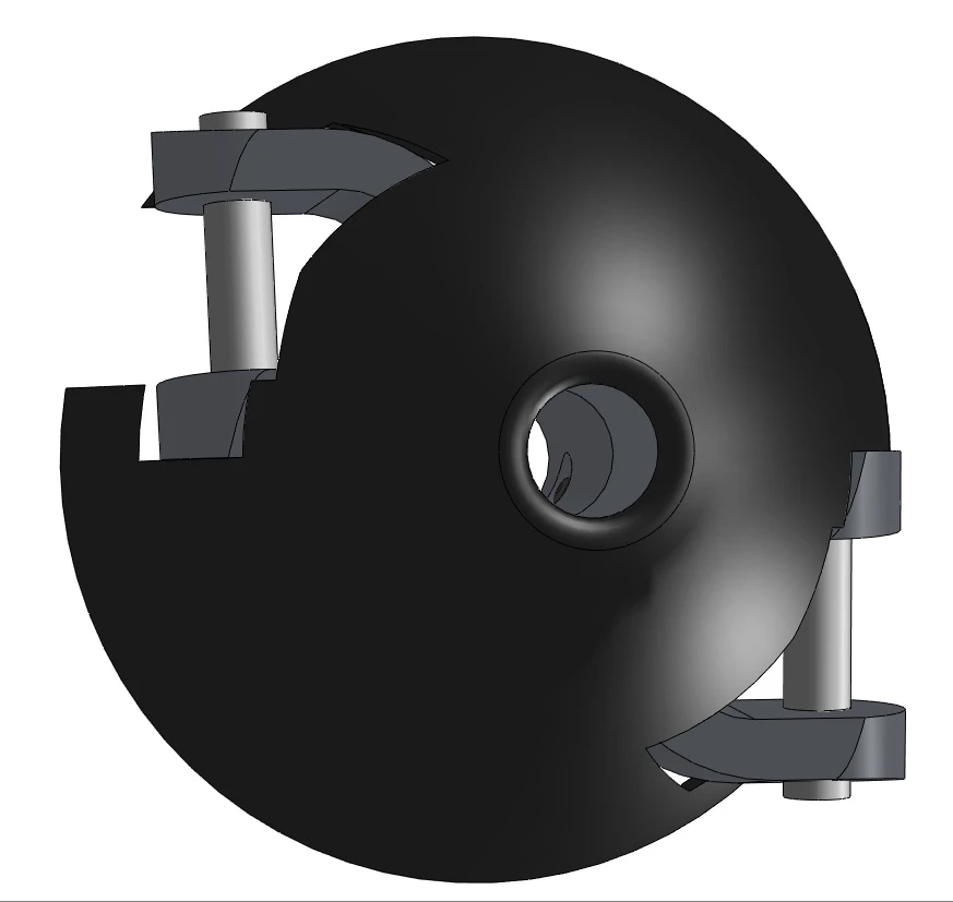 Black Cone For 38mm Spinner 4 Black Cone For 38mm Spinner - Image 2
