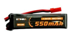 Bonka HV LiPo 2S 550mAh 7.6V 90C JST