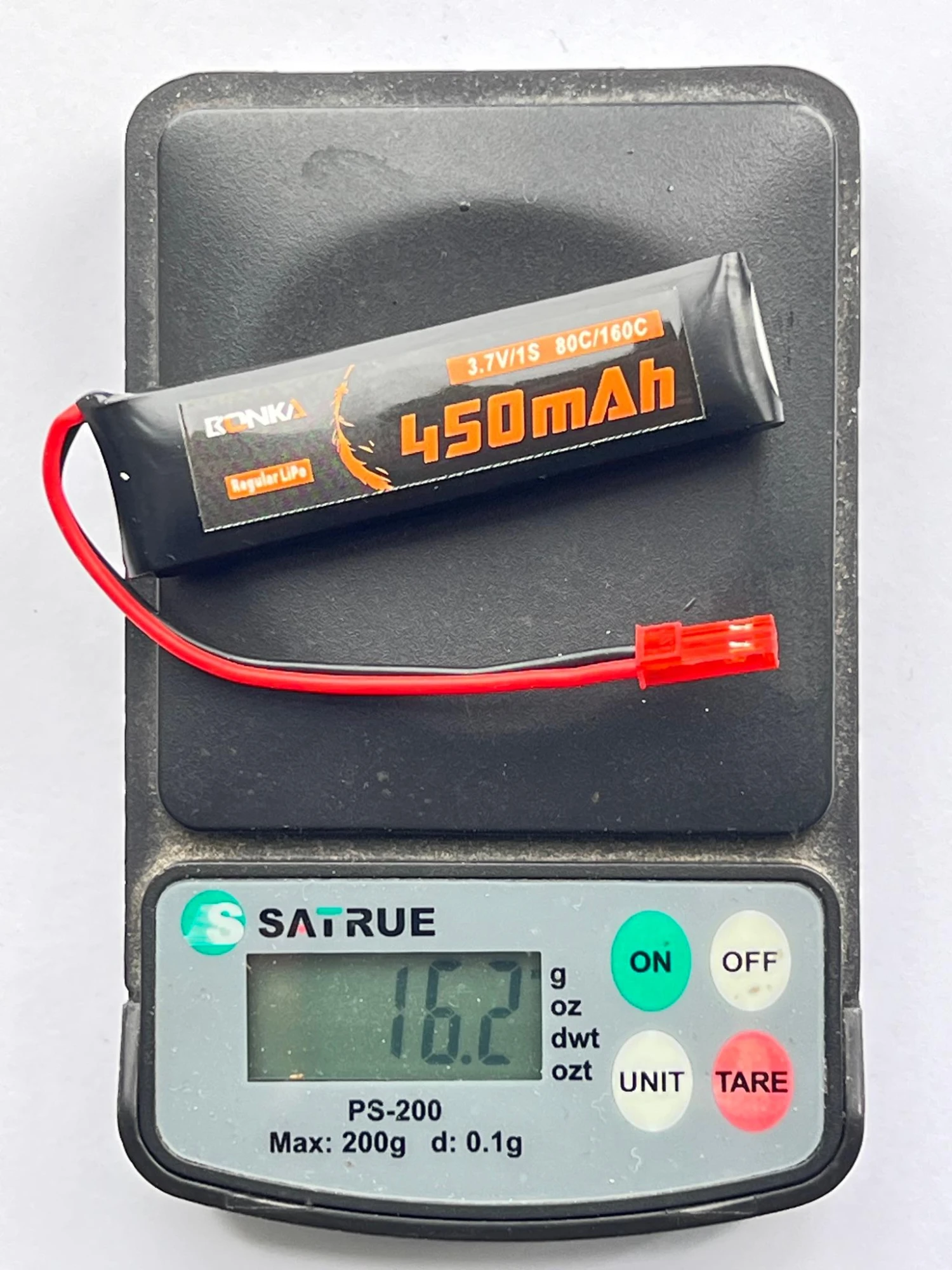 Bonka LiPo 1S 450mAh 3.7V 80C JST 5 Bonka LiPo 1S 450mAh 3.7V 80C JST - Image 3