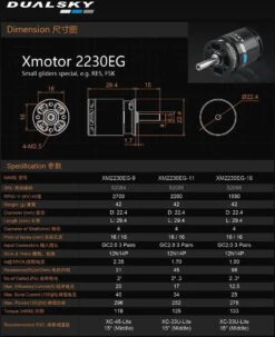 Dualsky XM2230EG-9 2700 RPM/V 42g Outrunner 11 Dualsky XM2230EG-9 2700 RPM/V 42g Outrunner -Model Toy Store dualsky xm2230eg 9 2700 rpm v 42g outrunner 50