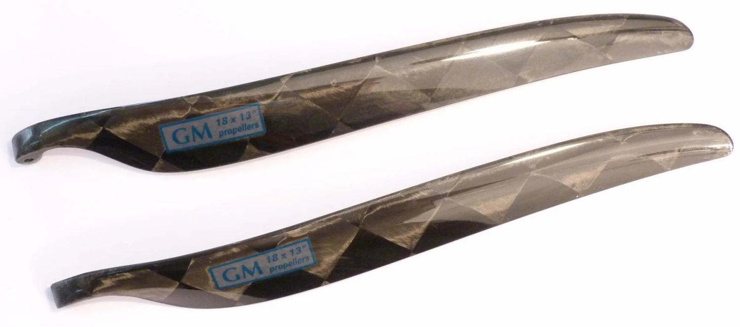 GM 18x13 Folding Prop Blades 3 GM 18x13 Folding Prop Blades