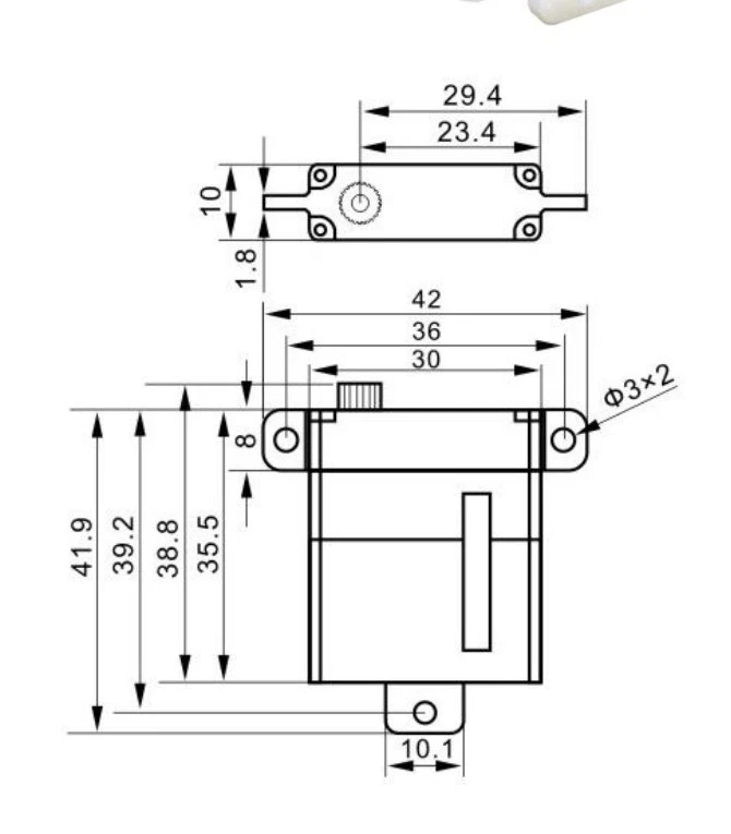 KST X10 V8 Wing Servo - 10.8Kg.cm 0.12s 28.0g 10mm 5 KST X10 V8 Wing Servo - 10.8Kg.cm 0.12s 28.0g 10mm - Image 3