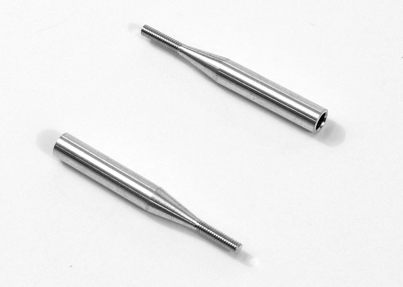 M2 Aluminium Pushrod Ends For 3mm Rods (2) 3 M2 Aluminium Pushrod Ends For 3mm Rods (2)