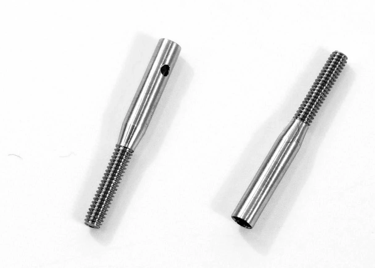 M2 Stainless Steel Pushrod Ends For 1.5mm Rods (2) 3 M2 Stainless Steel Pushrod Ends For 1.5mm Rods (2)