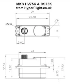 MKS HV75K Servo - 3.3Kg.cm 0.09s 7.8g 9mm -Model Toy Store mks hv75k servo 3 3kg cm 0 09s 7 8g 9mm 40