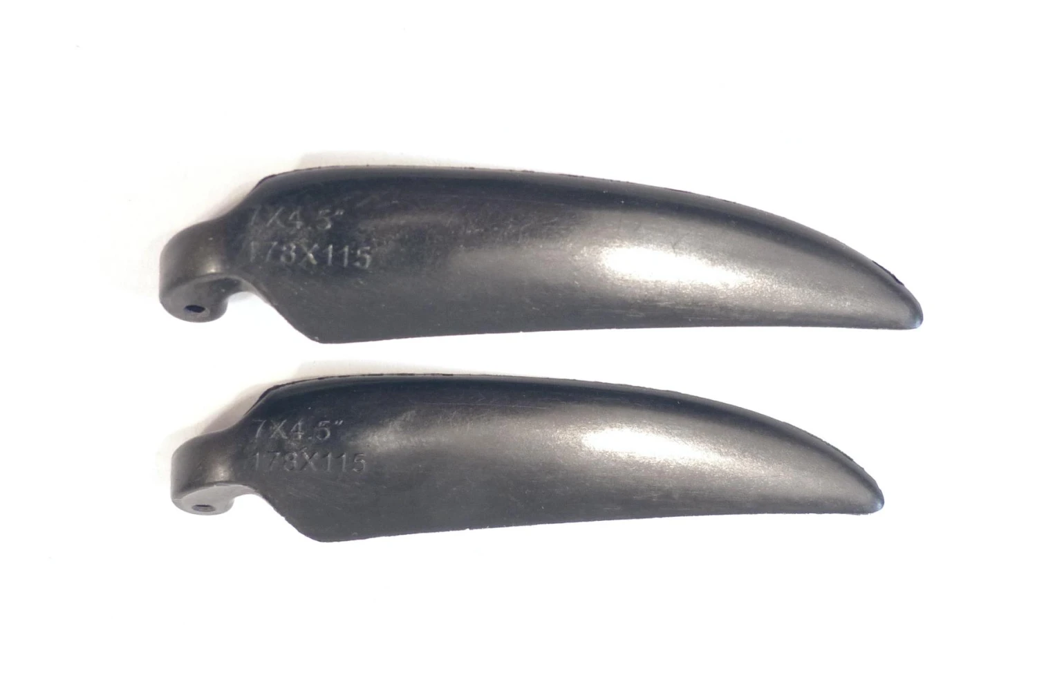 Plastic 7x4.5 Folding Prop Blades (2mm Hinge Pin) 3 Plastic 7x4.5 Folding Prop Blades (2mm Hinge Pin)