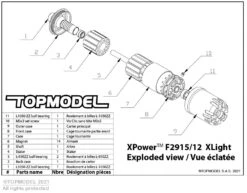 XPower F2915/12 XLight 1600 RPM/V 72g Cased Outrunner -Model Toy Store xpower f2915 12 xlight 1600 rpm v 72g cased outrunner 60